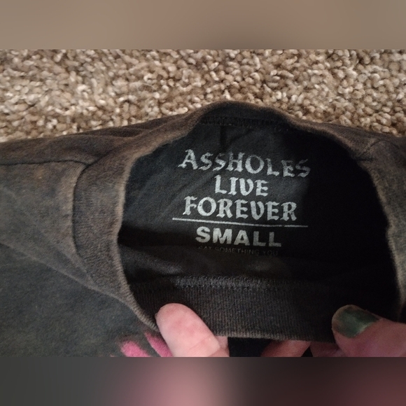 Black Graphic T-Shirt with Bold Design - Picture 3 of 7